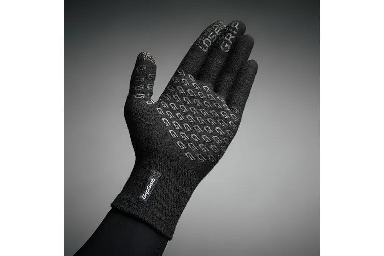 GripGrab Primavera merino midseason fietshandschoen zwart unisex