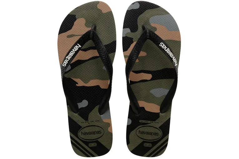Havaianas top camo teenslipper olijfgroen/zwart heren