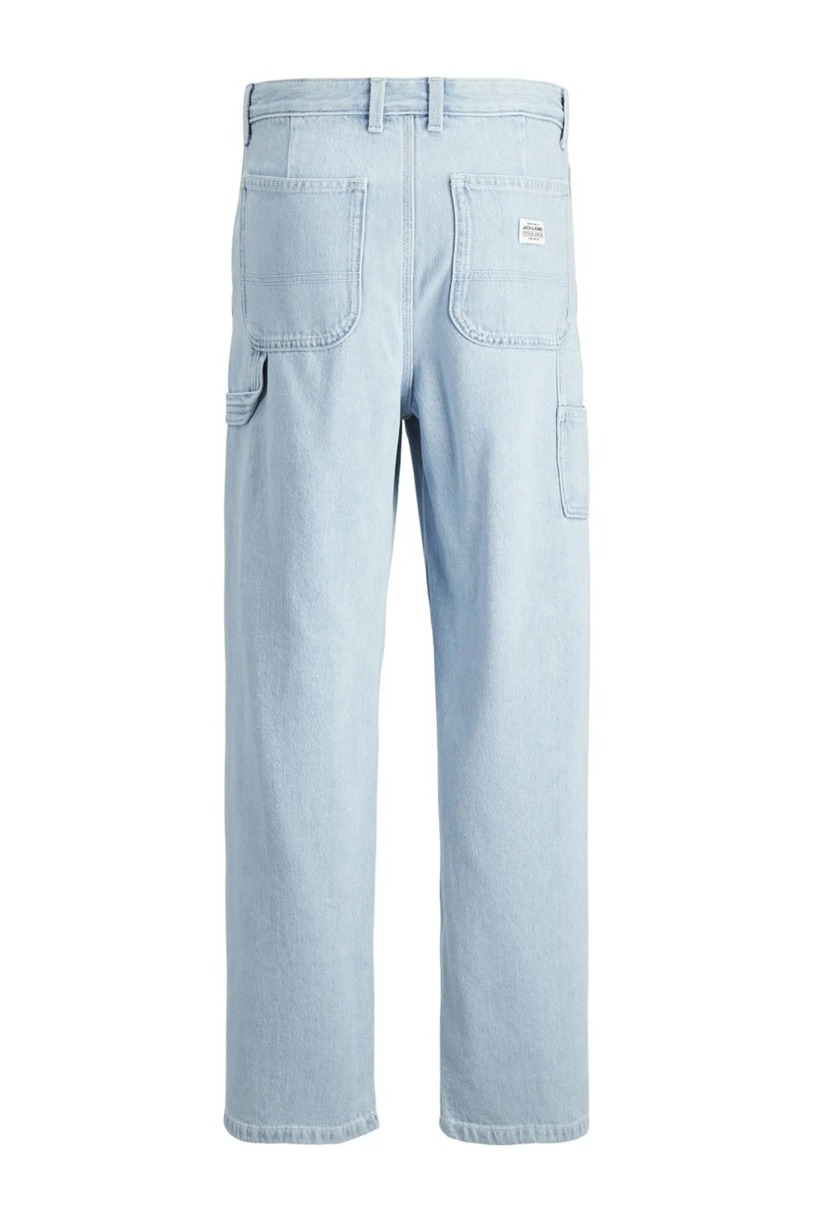 Jack & jones JUNIOR loose fit jeans JJIALEX JJCARPENTER blue denim Blauw 134