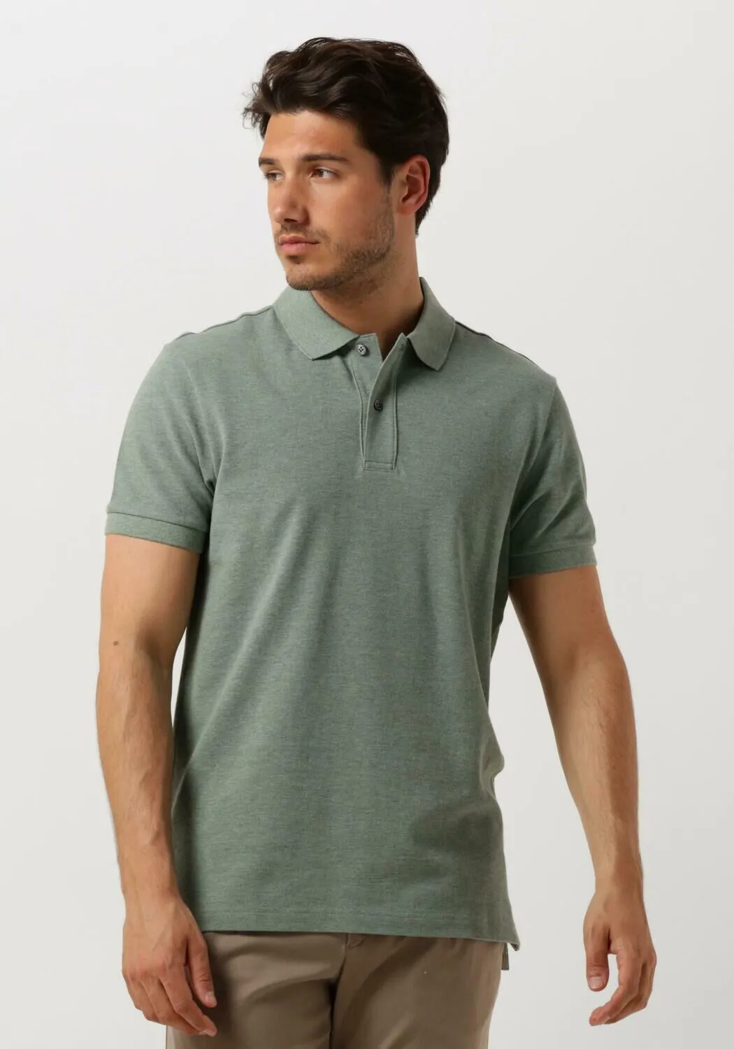 PROFUOMO HEREN POLO'S & TSHIRTS POLO SHORT SLEEVE GROEN