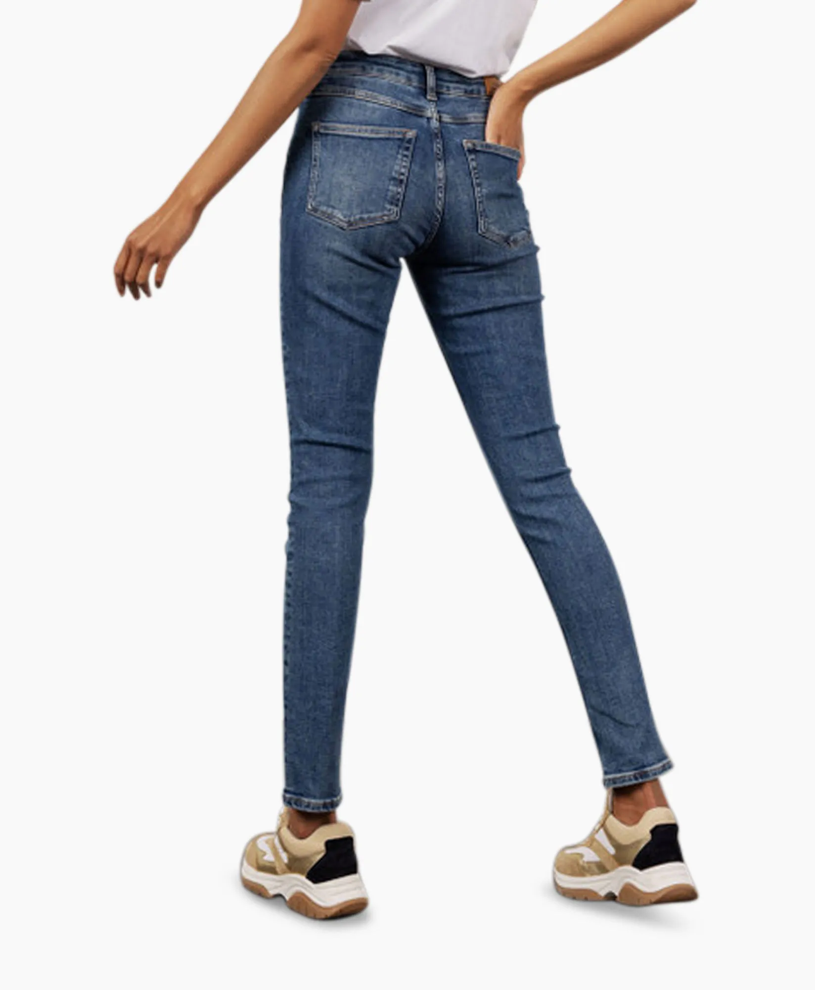 Studio Anneloes Broek Benji Denim Trousers Blauw