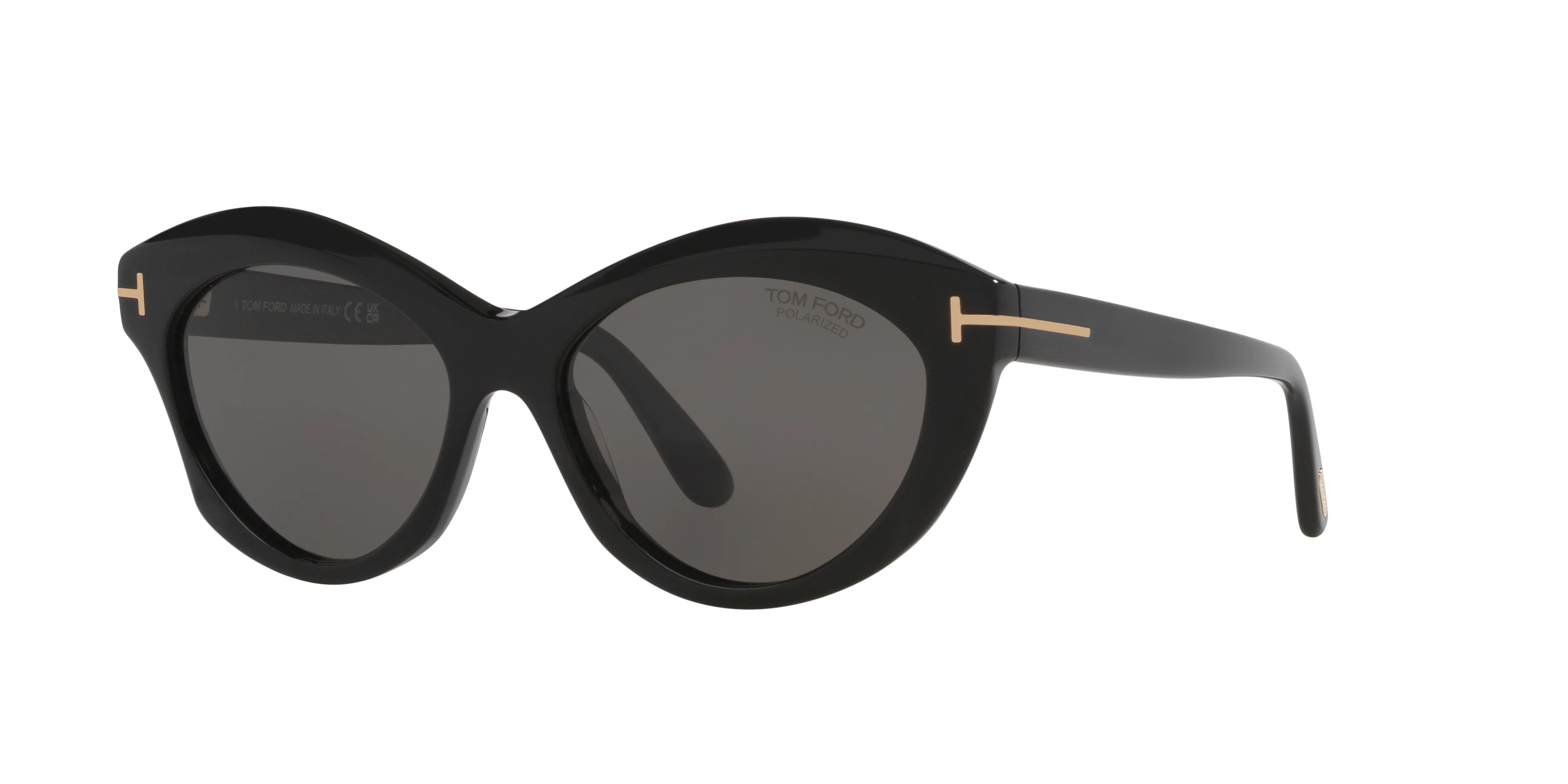 TOM FORD TONI XXL (55  16) GEPOLARISEERD WITH GRIJS LENSES AND ZWART FRAME