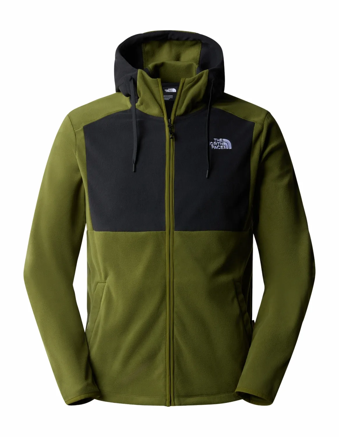 Vest The North Face Men Homesafe Full Zip Fleece Hoodie Forest Olive TNF Black